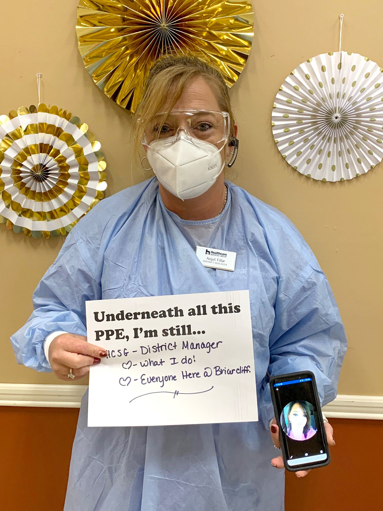 Briarcliff staff in PPE